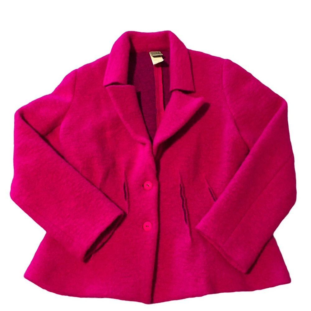 Lilith France Pink Boiled Wool Blazer